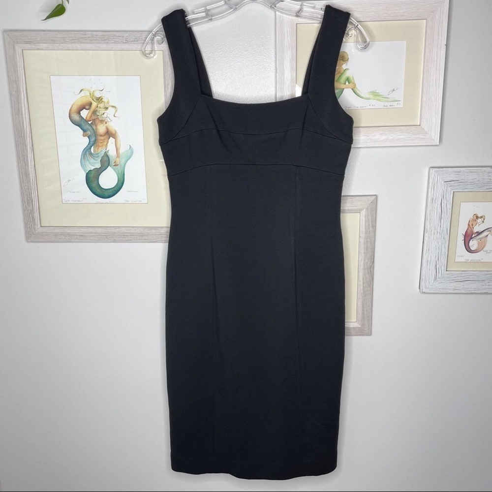 WORTH New York Black Sleeveless Fitted Dress Size 4